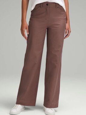 Lululemon City Sleek 5 Pocket High-Rise Wide-Leg Pant  size 25 Dark Oxide